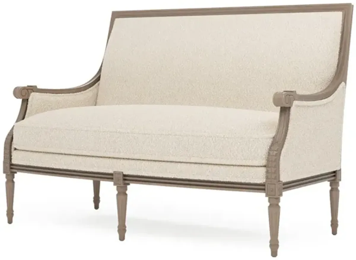 Juliette Cotton Cloud Boucle Driftwood Settee