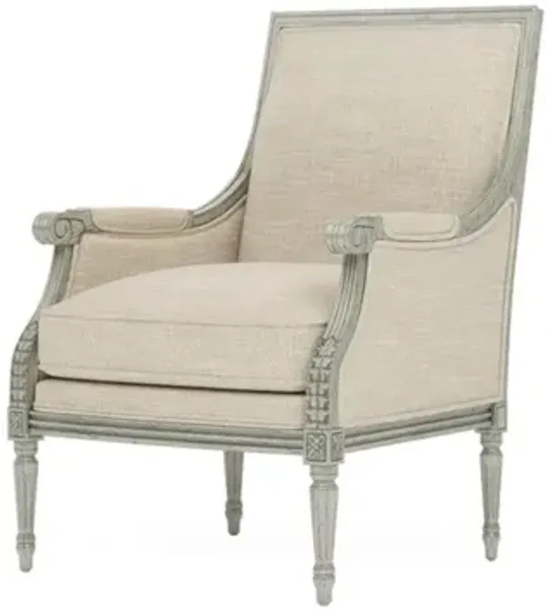 Juliette Pebble Shore Textured Weave Provence Sage Bergere Chair