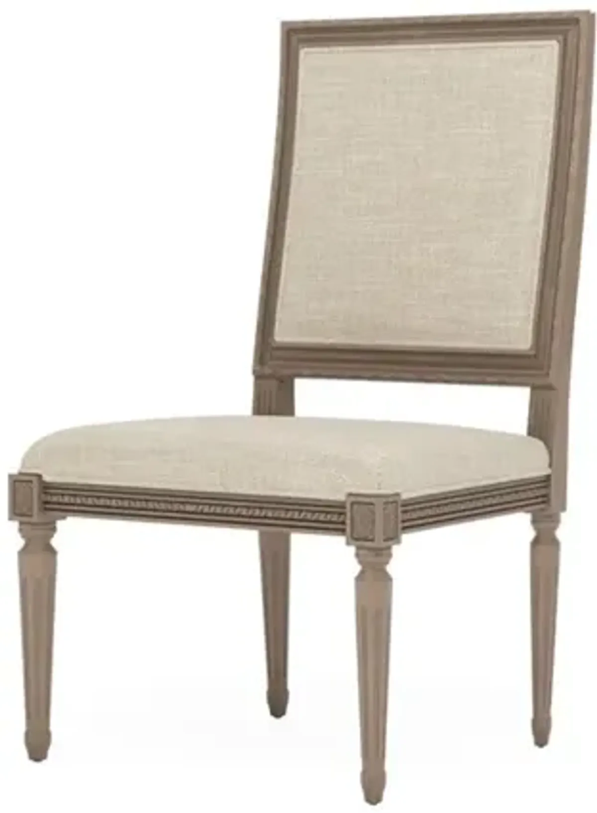 Marielle Pebble Shore Textured Weave Driftwood Dining Side Chair