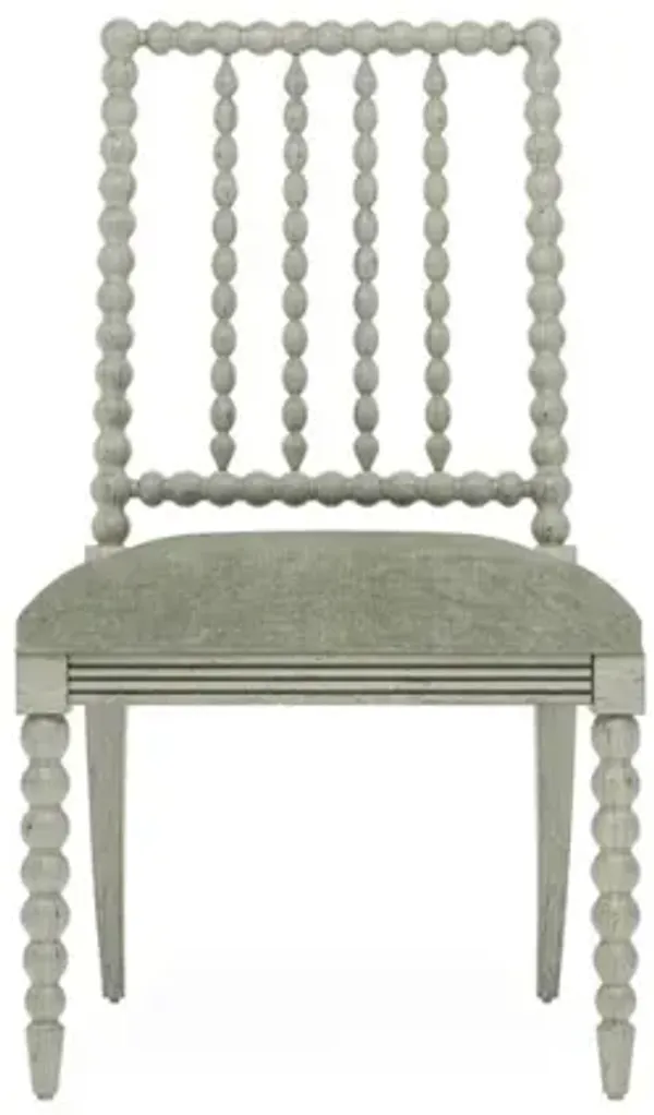 Sabinna Willow Green Velvet Provence Sage Dining Side Chair