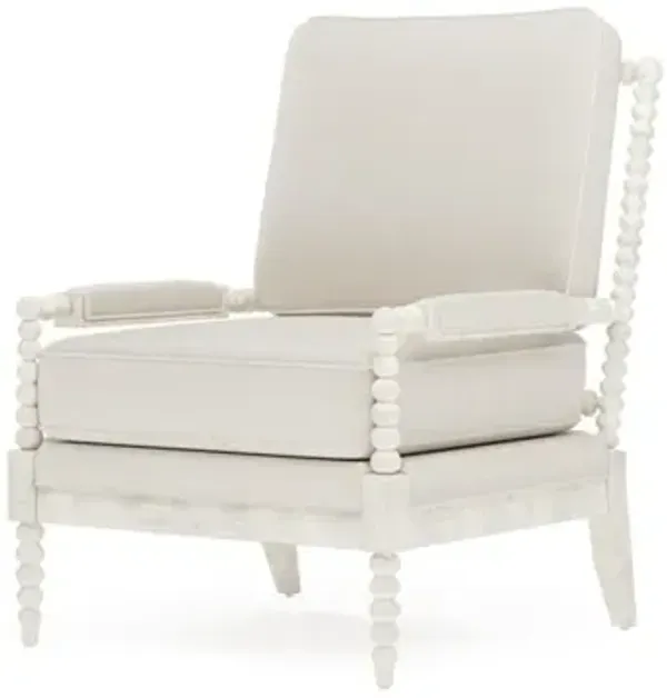 Coralie Fog Performance Vintage White Chair