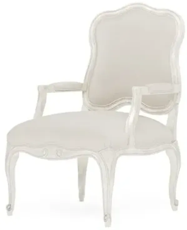 Lorraine Fog Performance Vintage White Chair