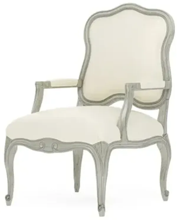 Lorraine Heathered Ivory Crypton Provence Sage Chair