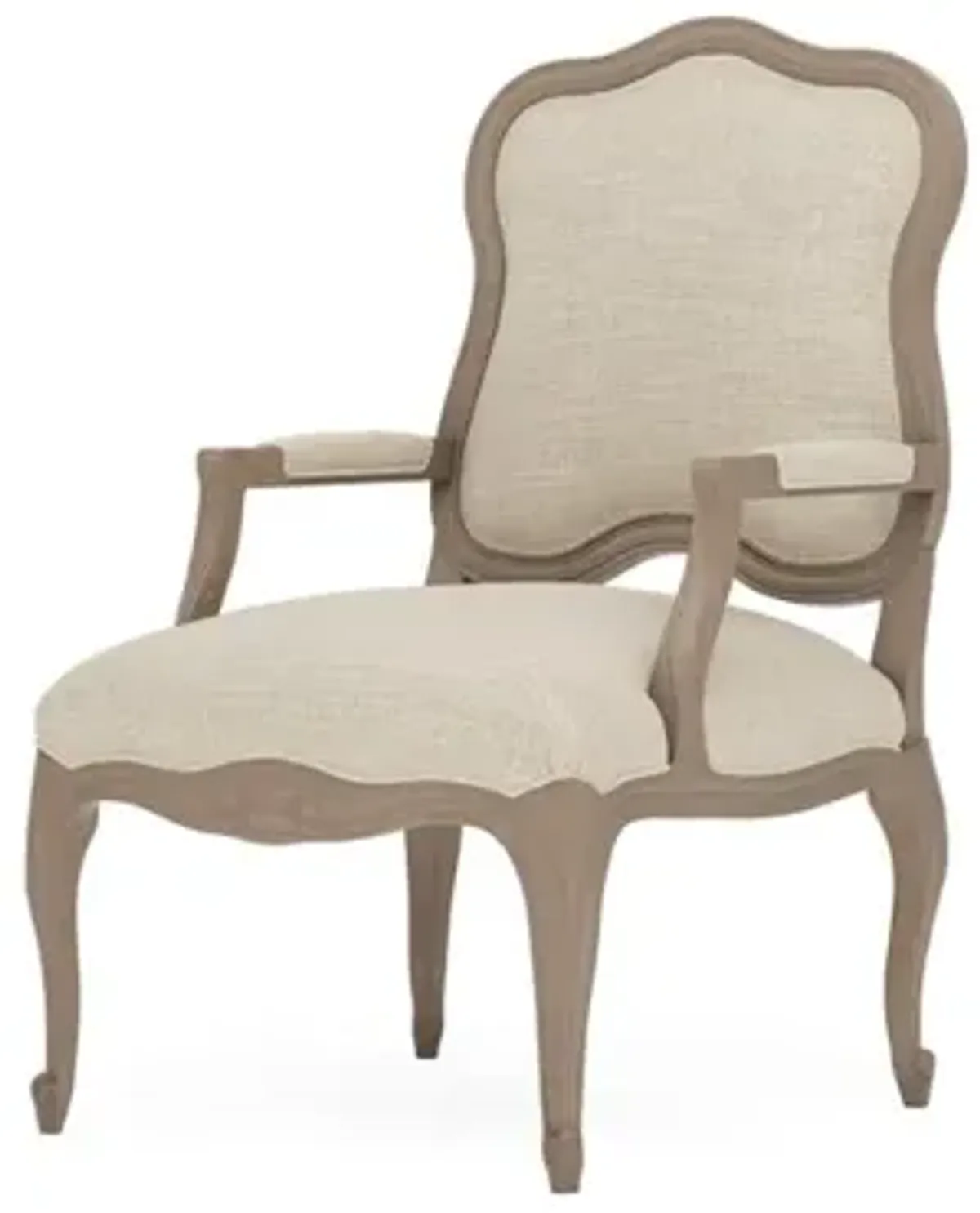 Lorraine Pebble Shore Textured Weave Driftwood Chair