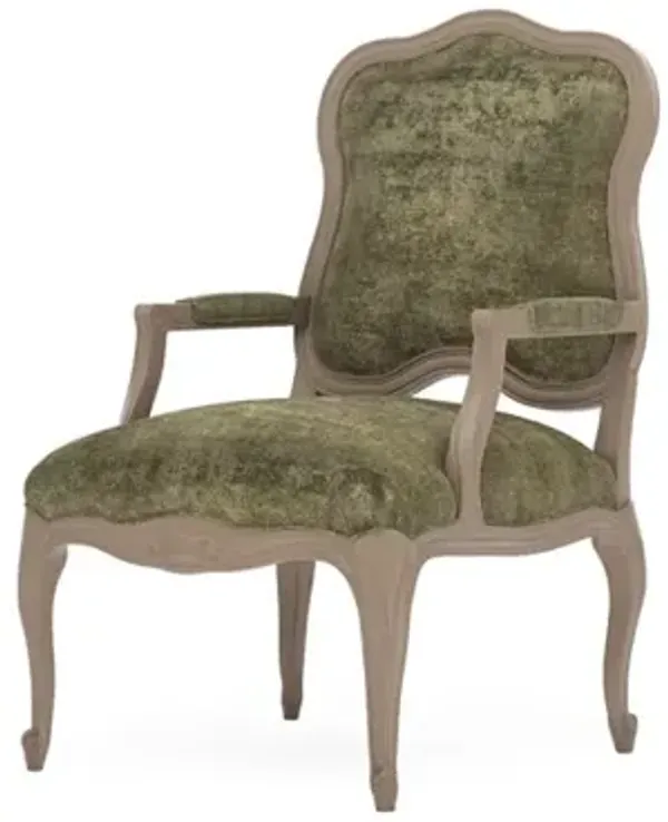 Lorraine Fern Velvet Driftwood Chair