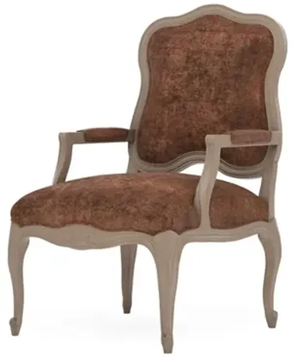 Lorraine Sienna Velvet Driftwood Chair