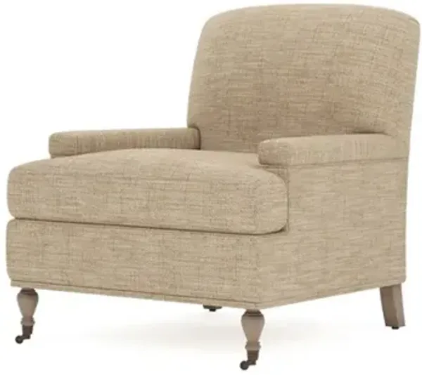 Liliane Mocha Textured Weave Driftwood Chair