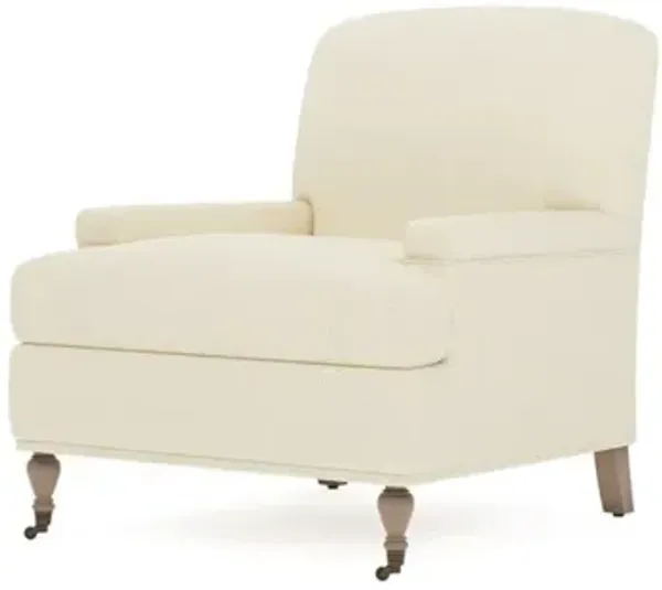 Liliane Snow Boucle Driftwood Chair