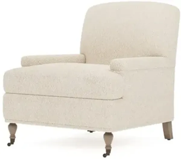 Liliane Cotton Cloud Boucle Driftwood Chair