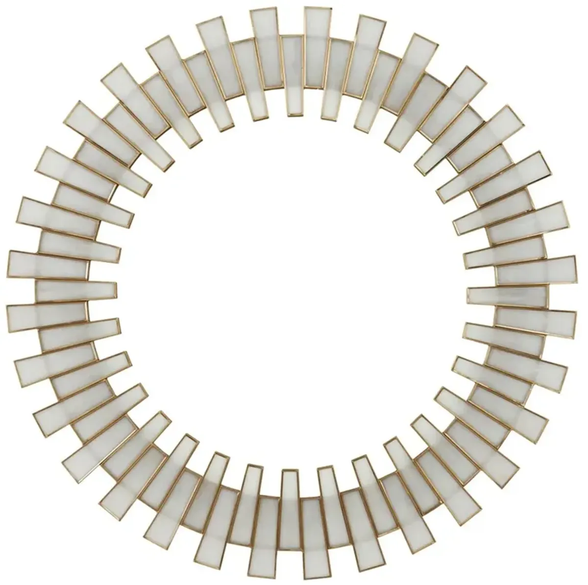 Gilead Modern Classic White Starburst Wall Mirror