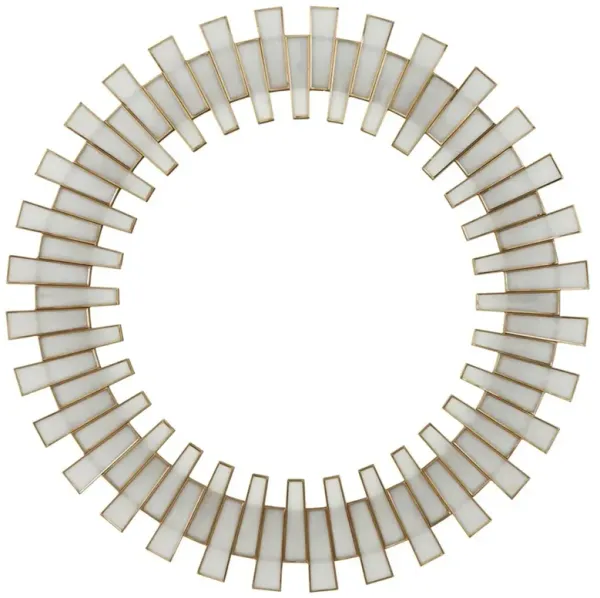 Gilead Modern Classic White Starburst Wall Mirror