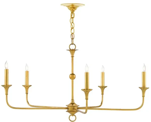Languedoc French Country Gold Iron Candle Style Chandelier - Small