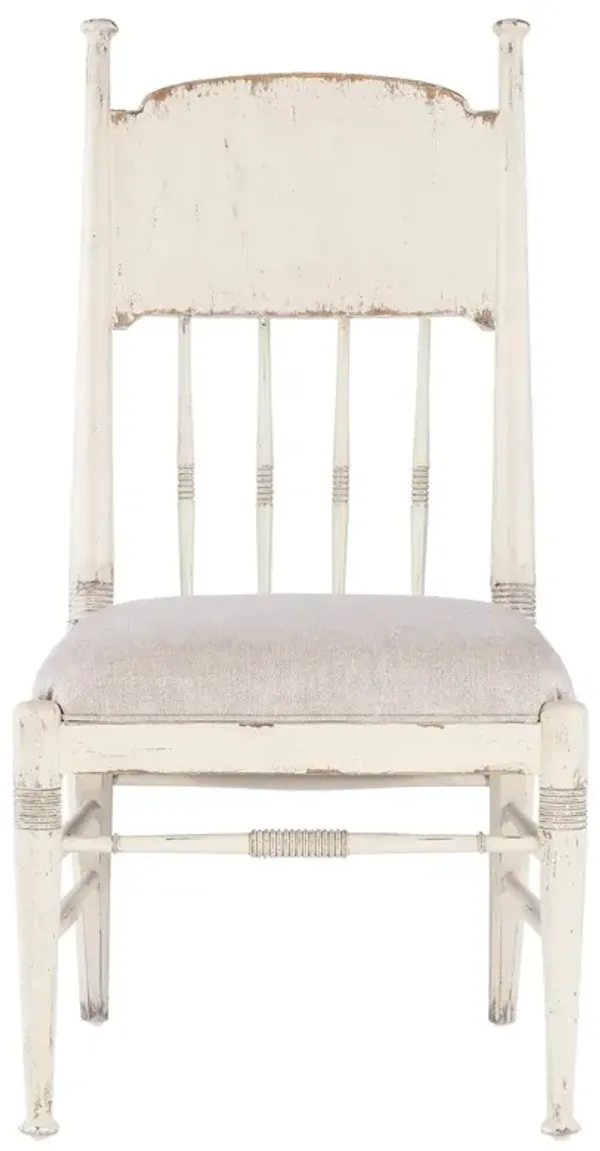 Leo Updated Traditional Beige Performance White Oak Windsor Dining Chair