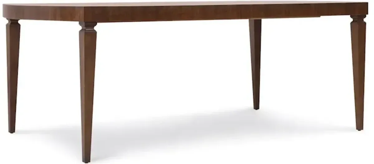 Alaine Updated Traditional Dark Extendable Rectangular Dining Table - 82-122"