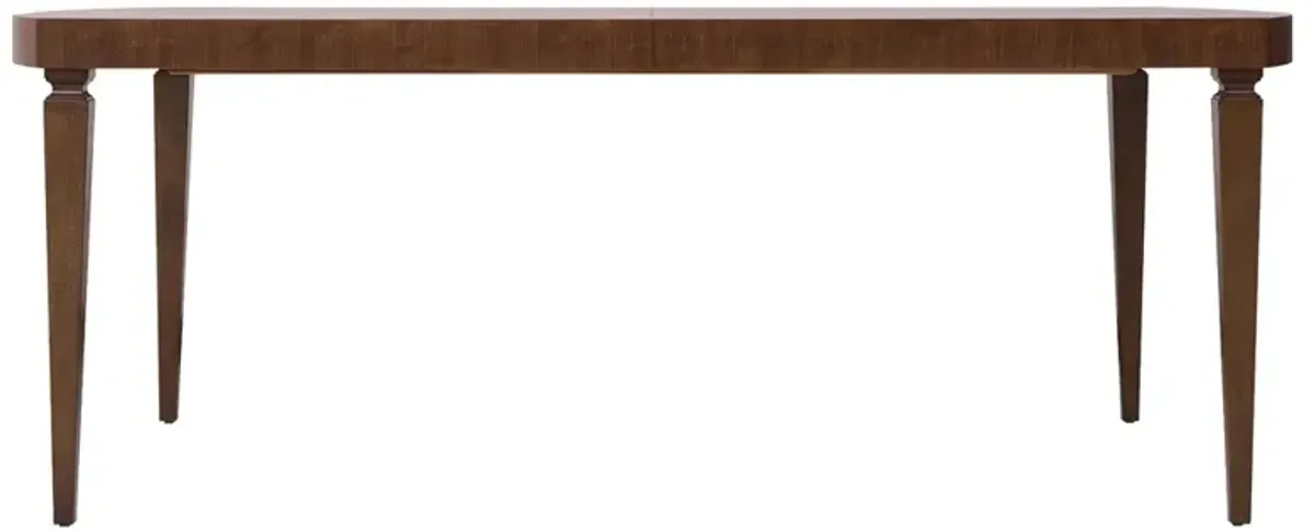 Alaine Updated Traditional Dark Extendable Rectangular Dining Table - 82-122"