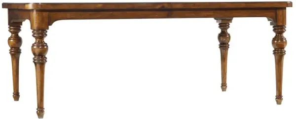 Gabriel Updated Traditional Brown Wood Extendable Rectangular Dining Table - 78-114"