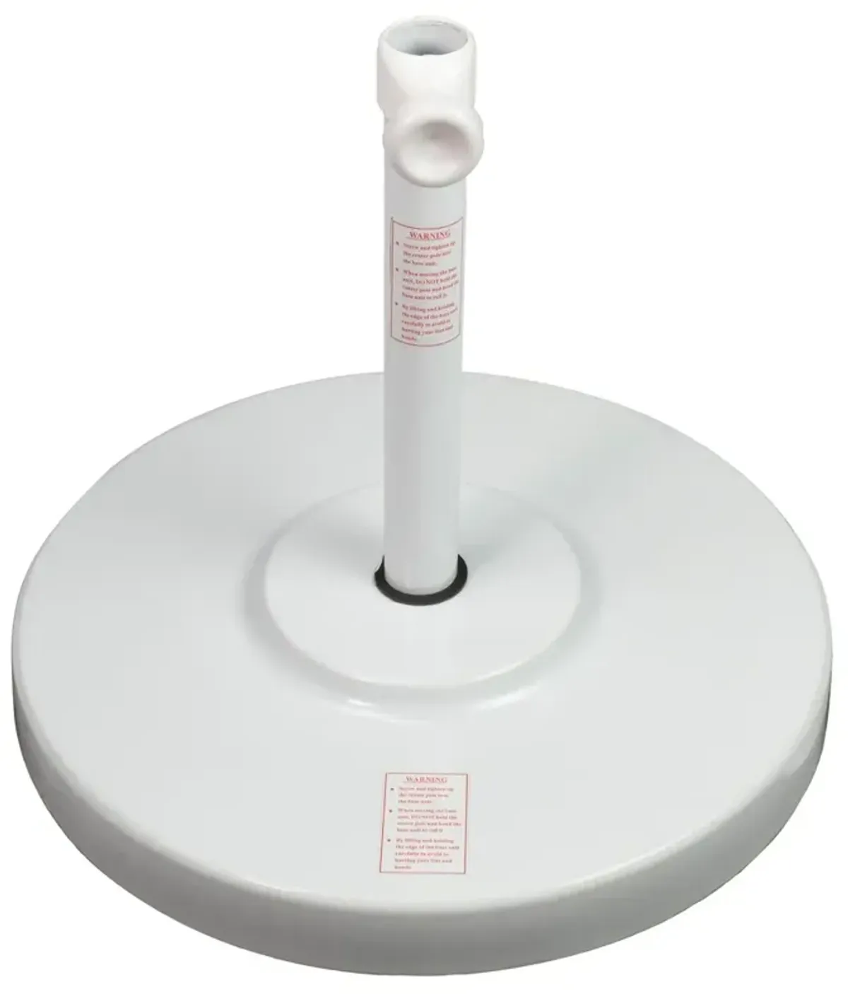 Eliza Modern Classic White Metal Umbrella Base