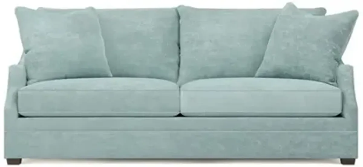 Romilly French Blue 2-Cushion Sofa - 90”