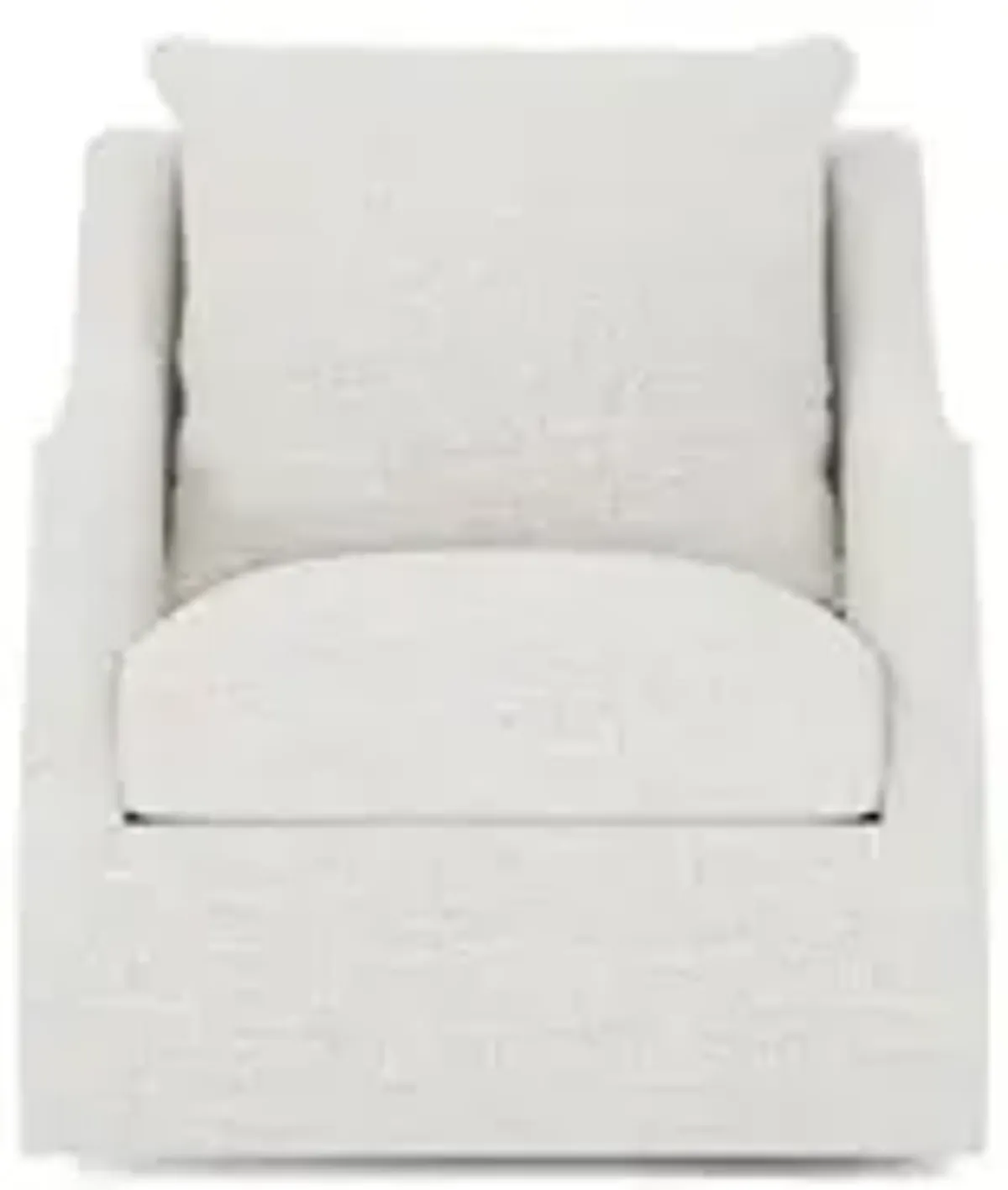 Romilly Heathered Ivory Performance Swivel Glider Chair