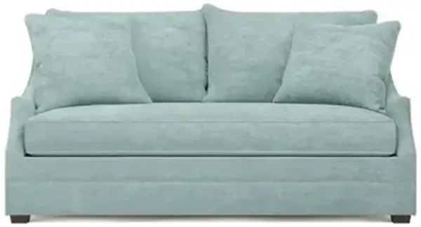 Romilly French Blue Bench Cushion Sofa - 78”