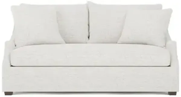 Romilly Heathered Ivory Performance Bench Cushion Sleeper Sofa - 78”