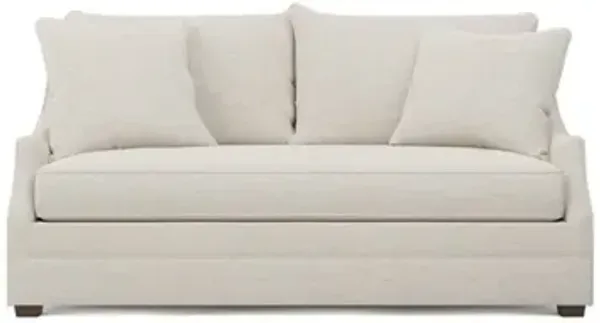 Romilly Sea Salt Performance Bench Cushion Sleeper Sofa - 78”