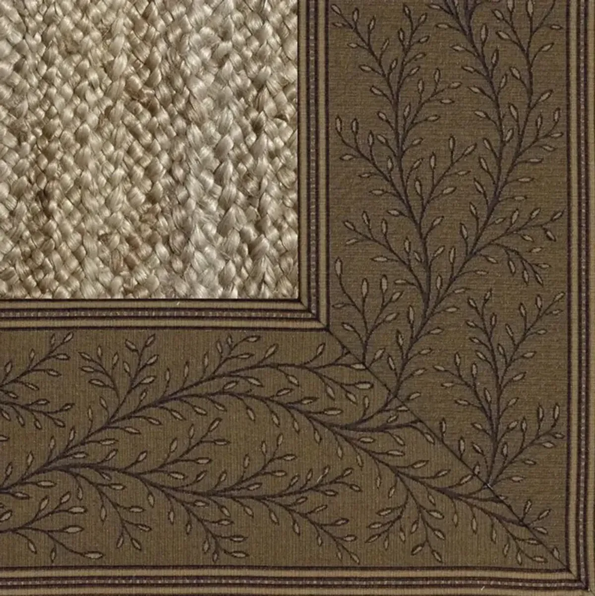 Fibreworks Arlo Coastal Beach Dark Wheat Braided Jute Rug - Sample