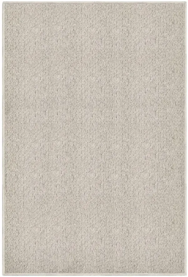 Fibreworks Camden Modern Classic Ivory Wool Textured Solid Rug - 10'x14'