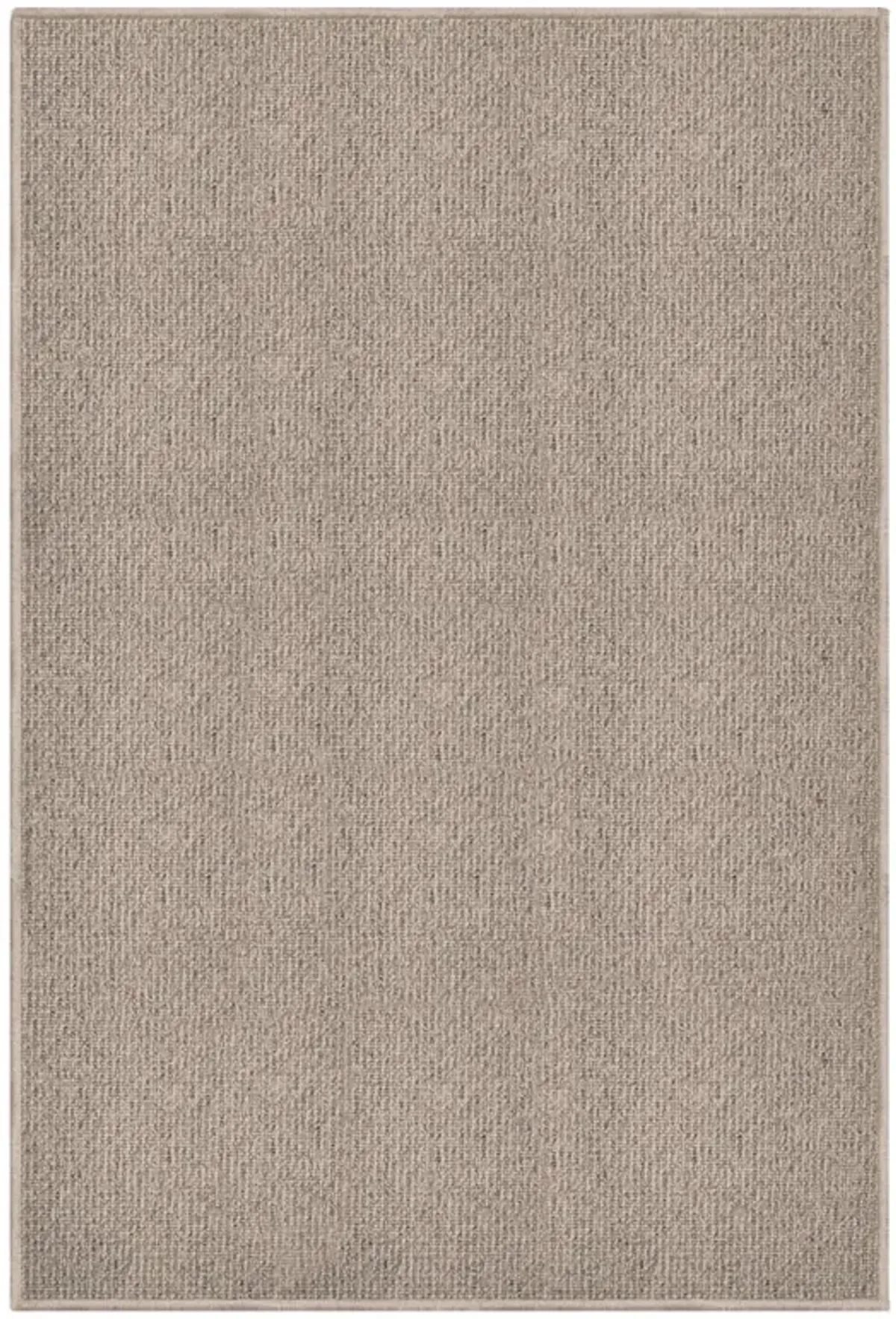 Fibreworks Camden Modern Classic Warm Beige Wool Textured Solid Rug - 6'x9'