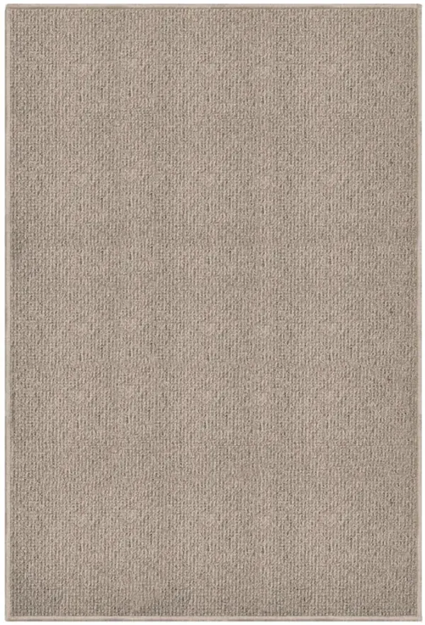 Fibreworks Camden Modern Classic Warm Beige Wool Textured Solid Rug - 8'x10'