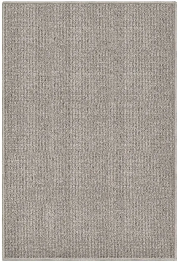Fibreworks Camden Modern Classic Grey Wool Textured Solid Rug - 6'x9'