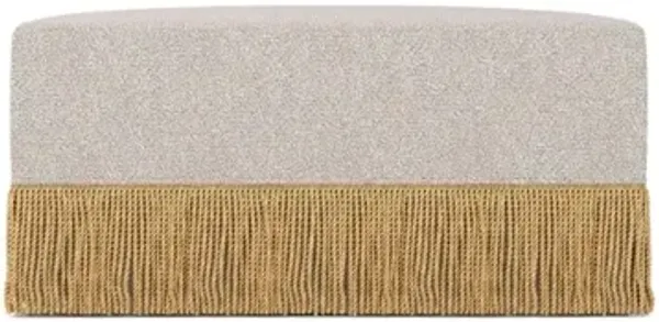 Zayla Alabaster Performance Ottoman - 38”