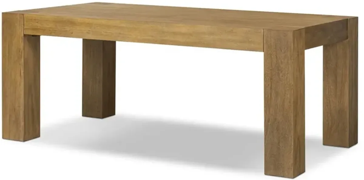 Kinsey Rustic Lodge Brown Wood Rectangular Dining Table - 72"