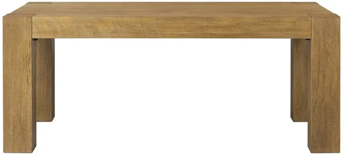 Kinsey Rustic Lodge Brown Wood Rectangular Dining Table - 72"