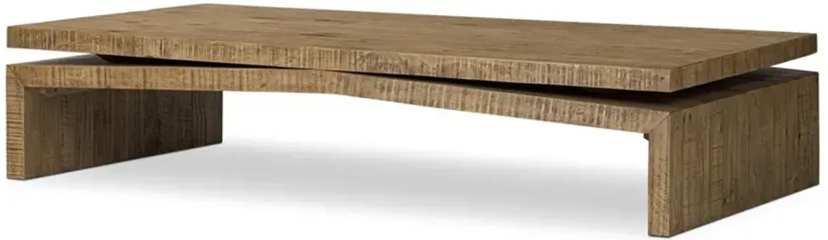 Rayan Rustic Lodge Brown Reclaimed Wood Coffee Table