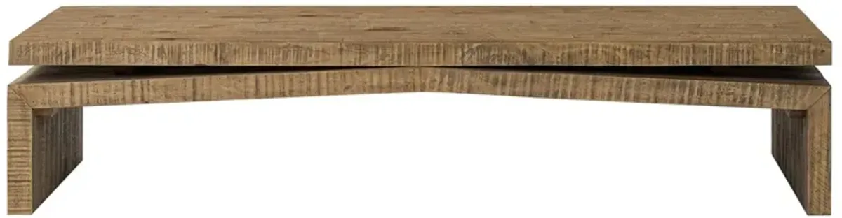 Rayan Rustic Lodge Brown Reclaimed Wood Coffee Table