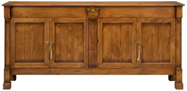 Suzane Updated Traditional Brown Walnut Wood Credenza