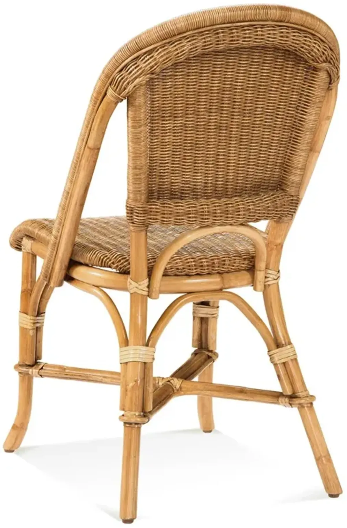 Isabella Coastal Beach Brown Woven Rattan Dining Chair