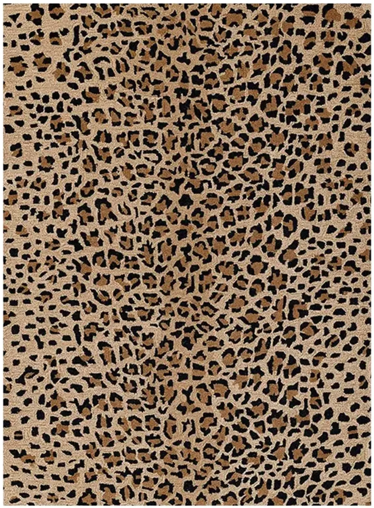 Ventura Modern Classic Beige Wool Animal Patterned Rug - 7'9"x9'9"