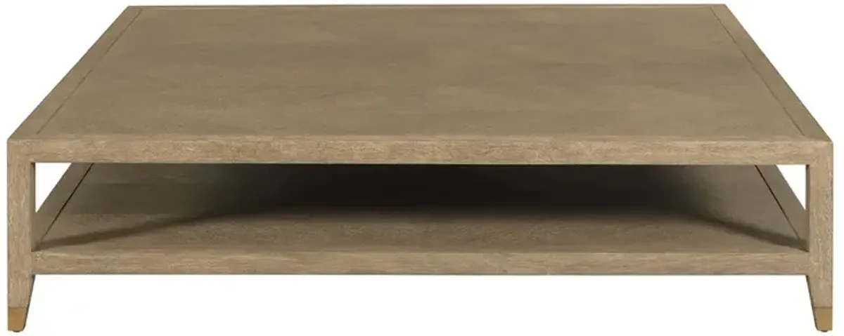 Maxwell Modern Classic Vintage Oak Square Cocktail Table