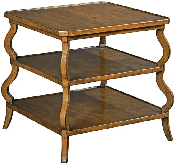 Sonoma Updated Traditional Brown Wood Side Table