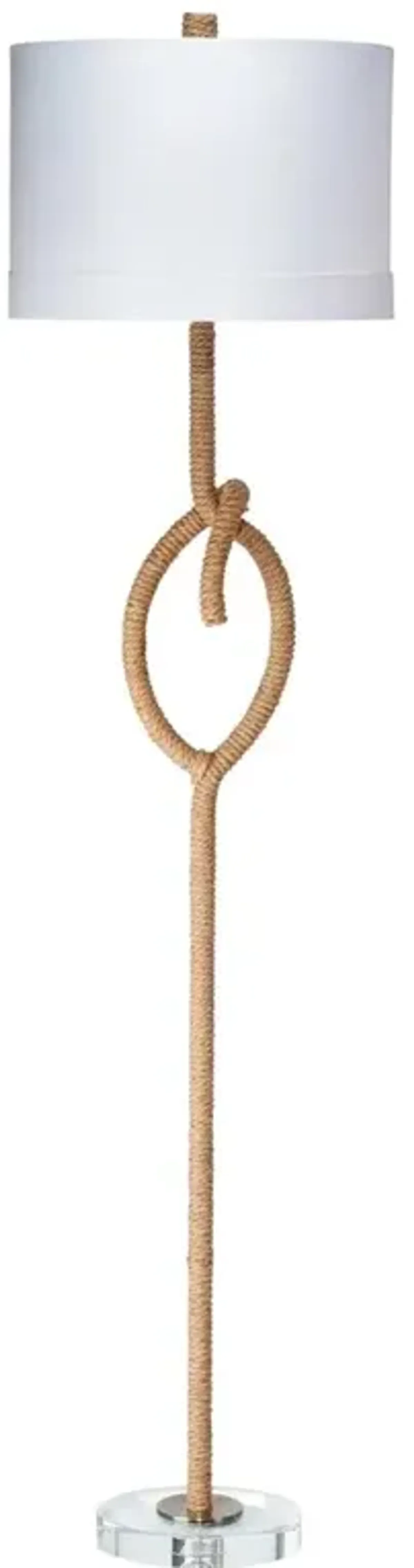 Yvonne Coastal Beach Natural Rope Knot Floor Lamp
