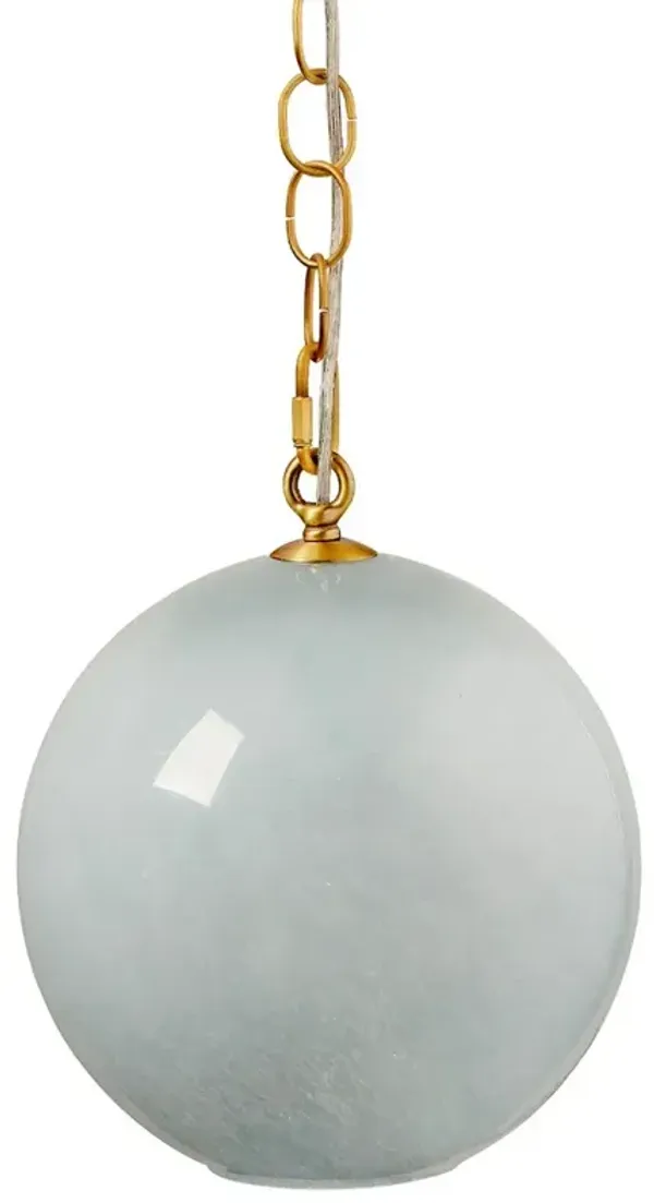 Azrael Modern Classic Blue Glass Sphere Pendant