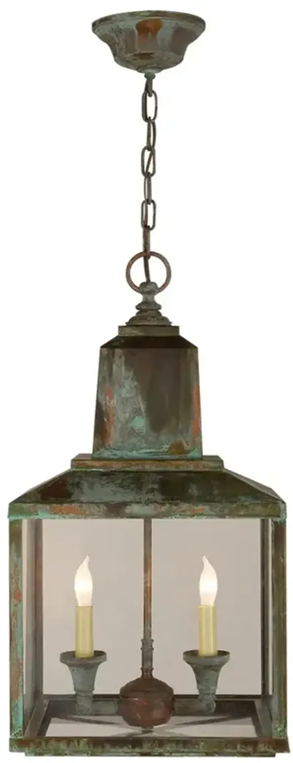 Visual Comfort Brantley Updated Traditional Verdigris Metal Lantern