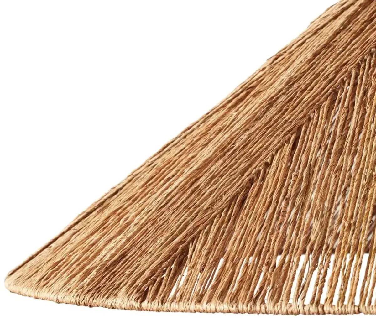 Riona Coastal Jute Shade Natural Walnut Wood Heirloom Floor Lamp