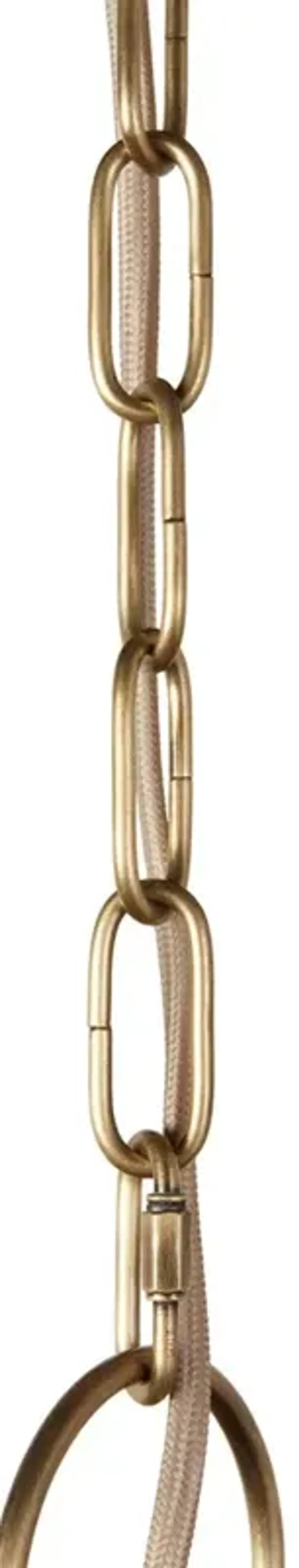 Maya Coastal Beach Jute Shade Natural Wood Chandelier