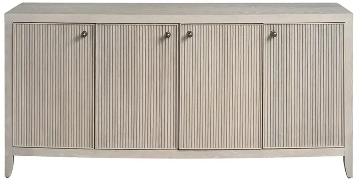 Isabella Modern Classic Fluted White Oak Credenza