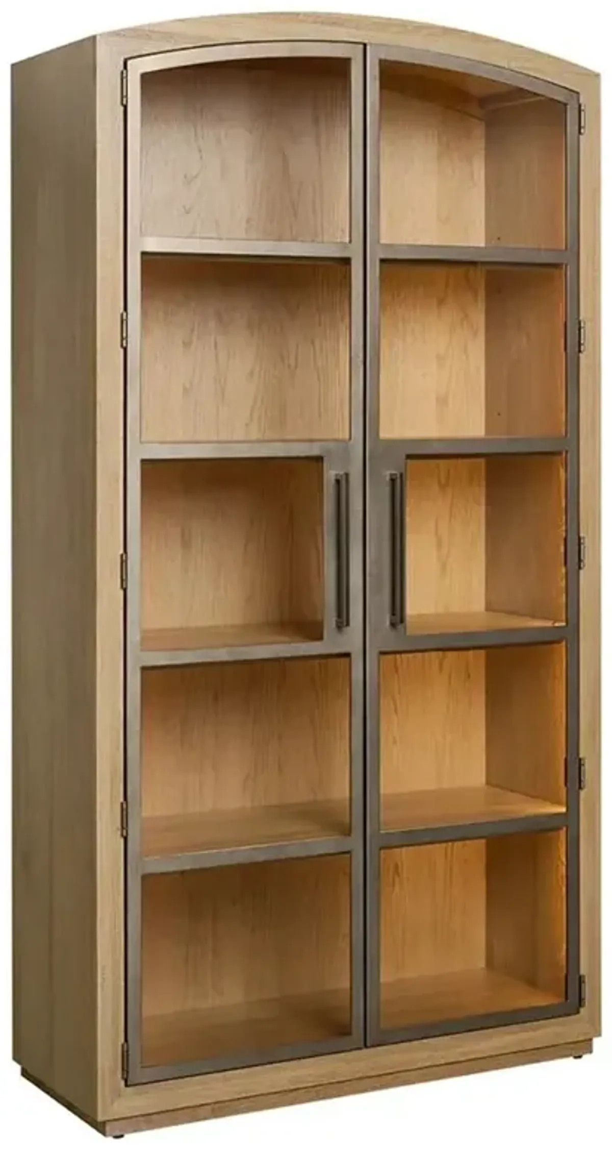 Judy Modern Classic Brown Oak Display Cabinet