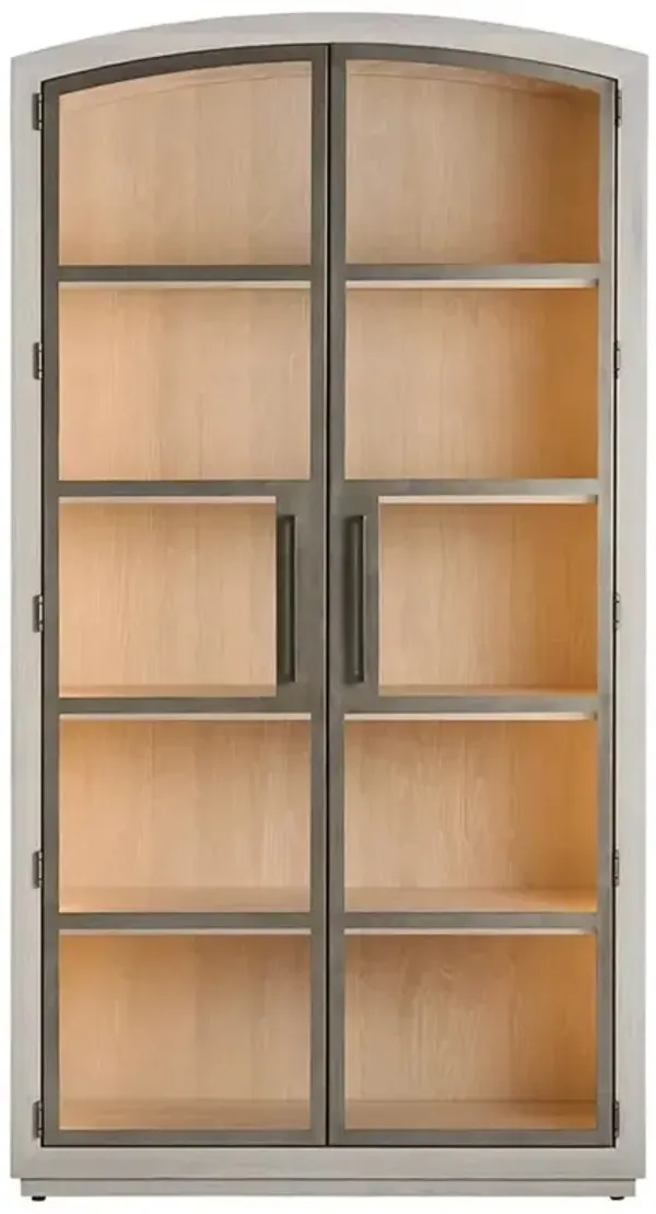 Judy Modern Classic White Oak Display Cabinet