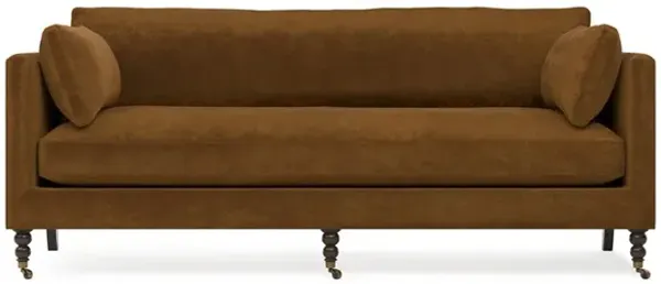 Madeline Amber Velvet Sofa - 84"
